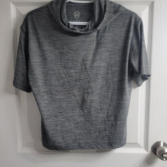 #343 FREE w Purchase Hooded Grey Crop Top - Picture 4 of 4